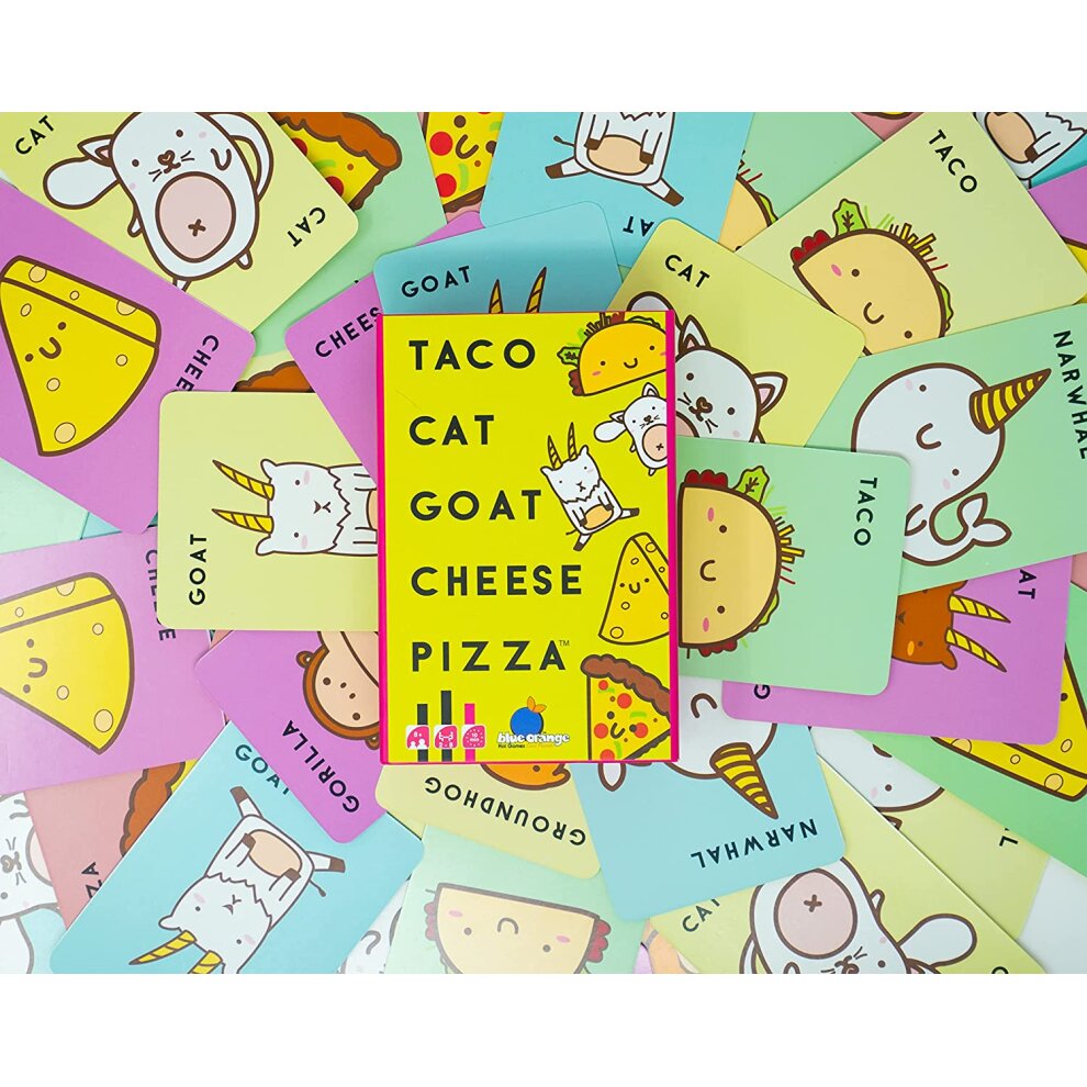 Blue Orange | Taco Cat Goat Cheese Pizza | Card Game | Ages 8+ | 2-8 Players | 10-30 Min