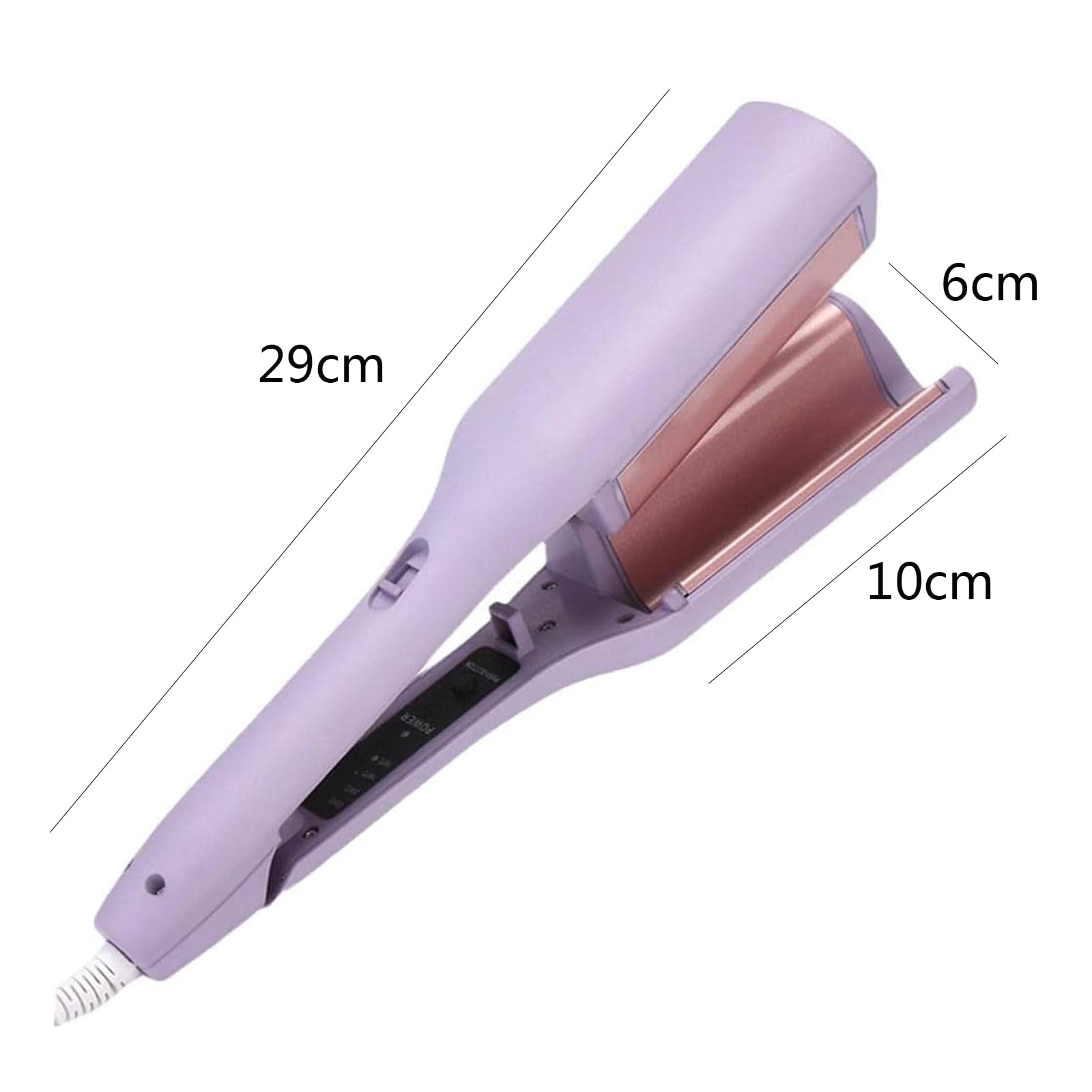 32mm French Egg Roll Curling Iron Water Ripple V-Shaped Hair Curler Big Wave Hair Curling Iron Wand