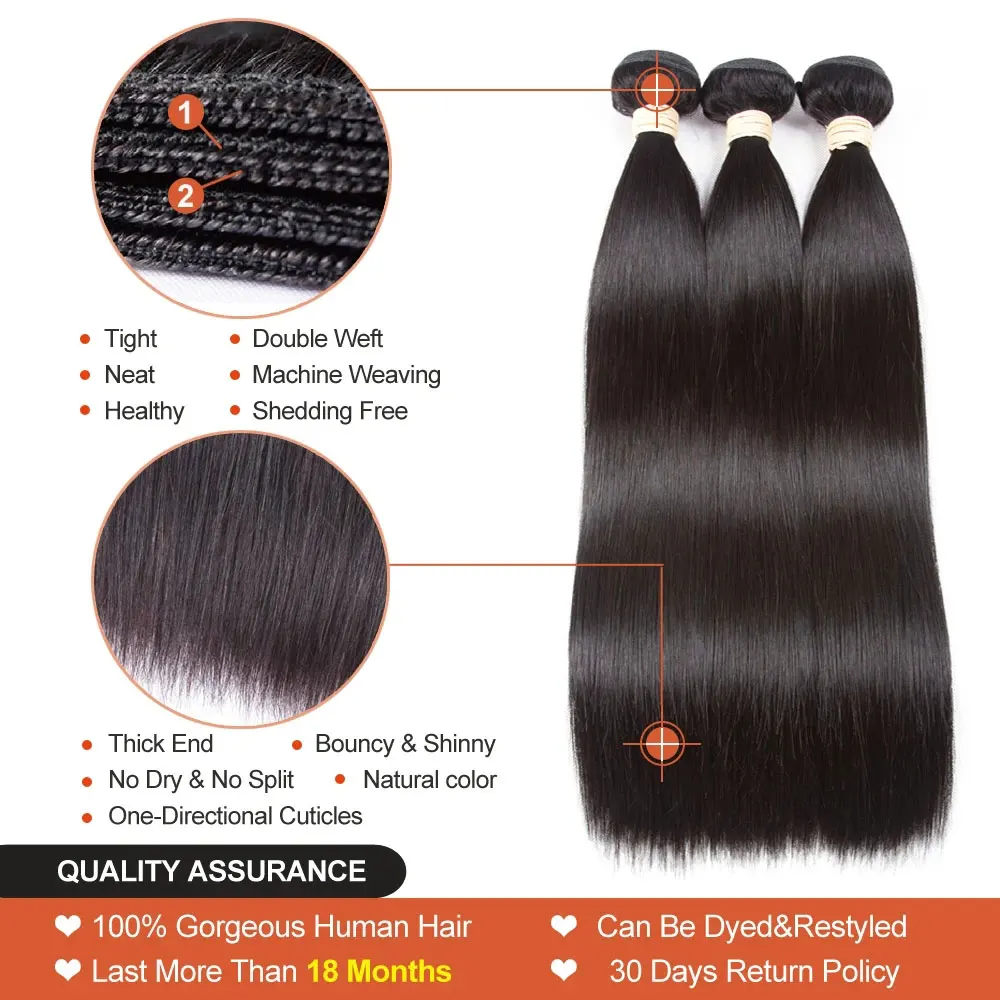 (1pc 8 inches) 12A Brazilian Bone Straight Hair Bundles Wholesale Cheap Natural Color 100 Percent Virgin Human Hair Extensions For Black Women