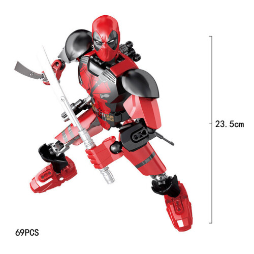 Deadpool Marvel Avengers Minifigure Joints Operable Lego Building Blocks Kids Gift