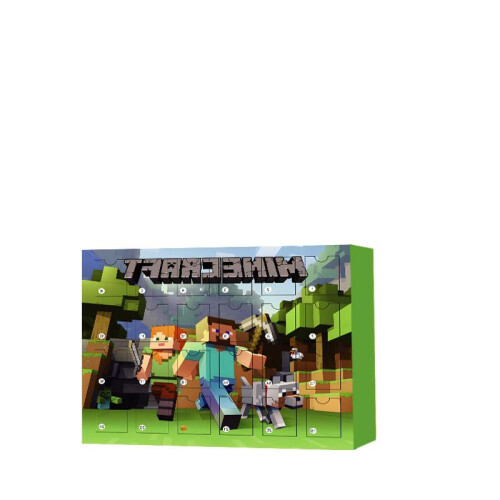 2024 2025 Kids Christmas Minecraft Figures 24 Days Countdown Advent Calendar Toys Surprise Xmas Gifts
