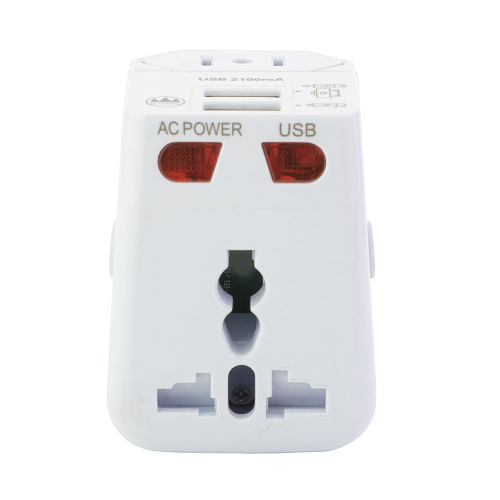 4 In 1 International World Wide Universal Travel Adaptor with USB Charging