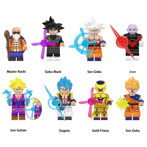 8pcs Dargon Ball Z Vegta Frieza Son Goku Gohan krillin Yamcha Super Saiyan Anime Figure