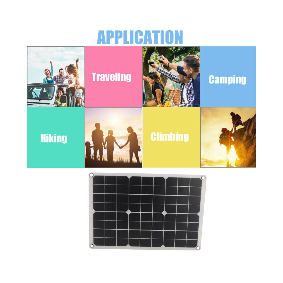 50w Flexible Solar Panel PV Photo-voltaic Boat Marine Caravan