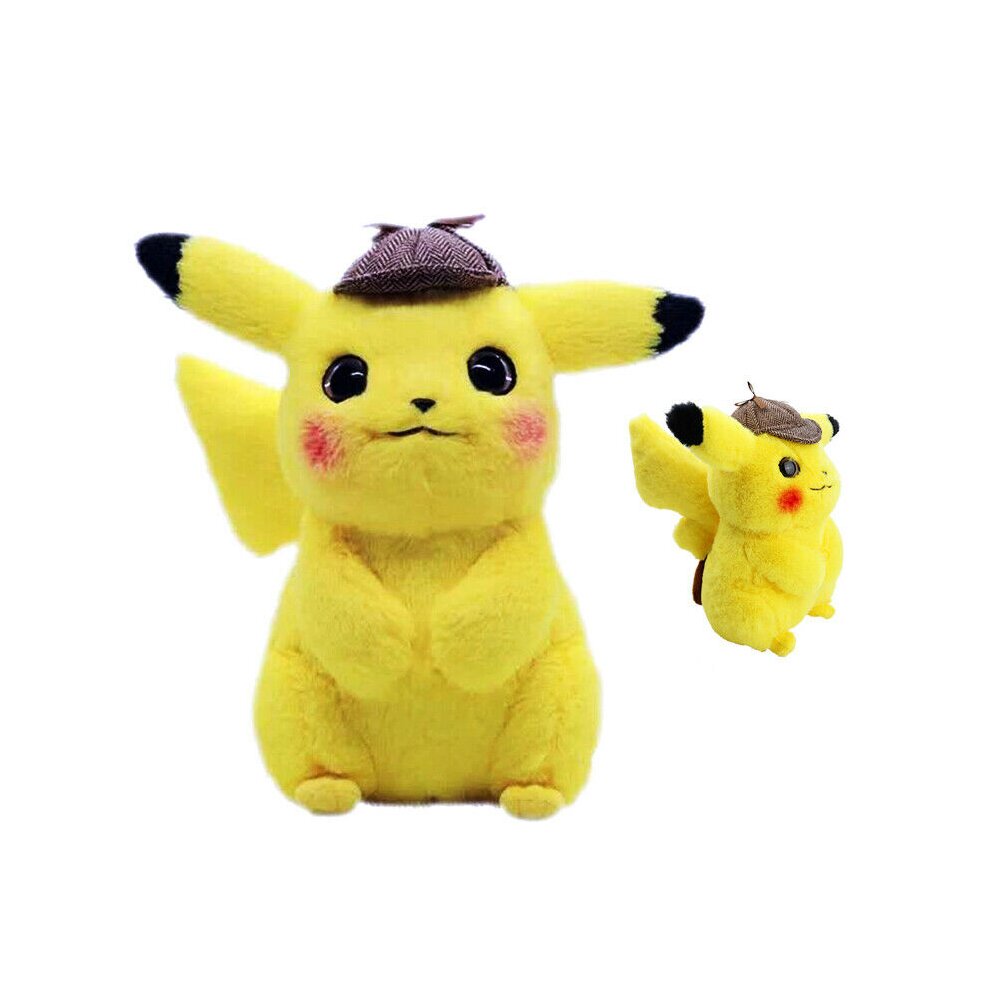 28CM Pokemon Detective Pikachu Soft Plush Teddy Doll Toys