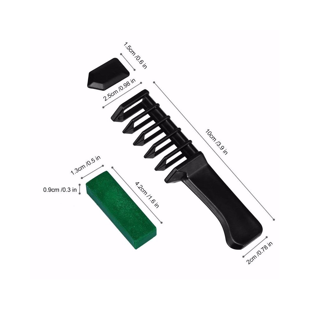 6 Colors Hair Dye Comb Brush Personal Salon Temporary Crayons Hair Dyeing Tool