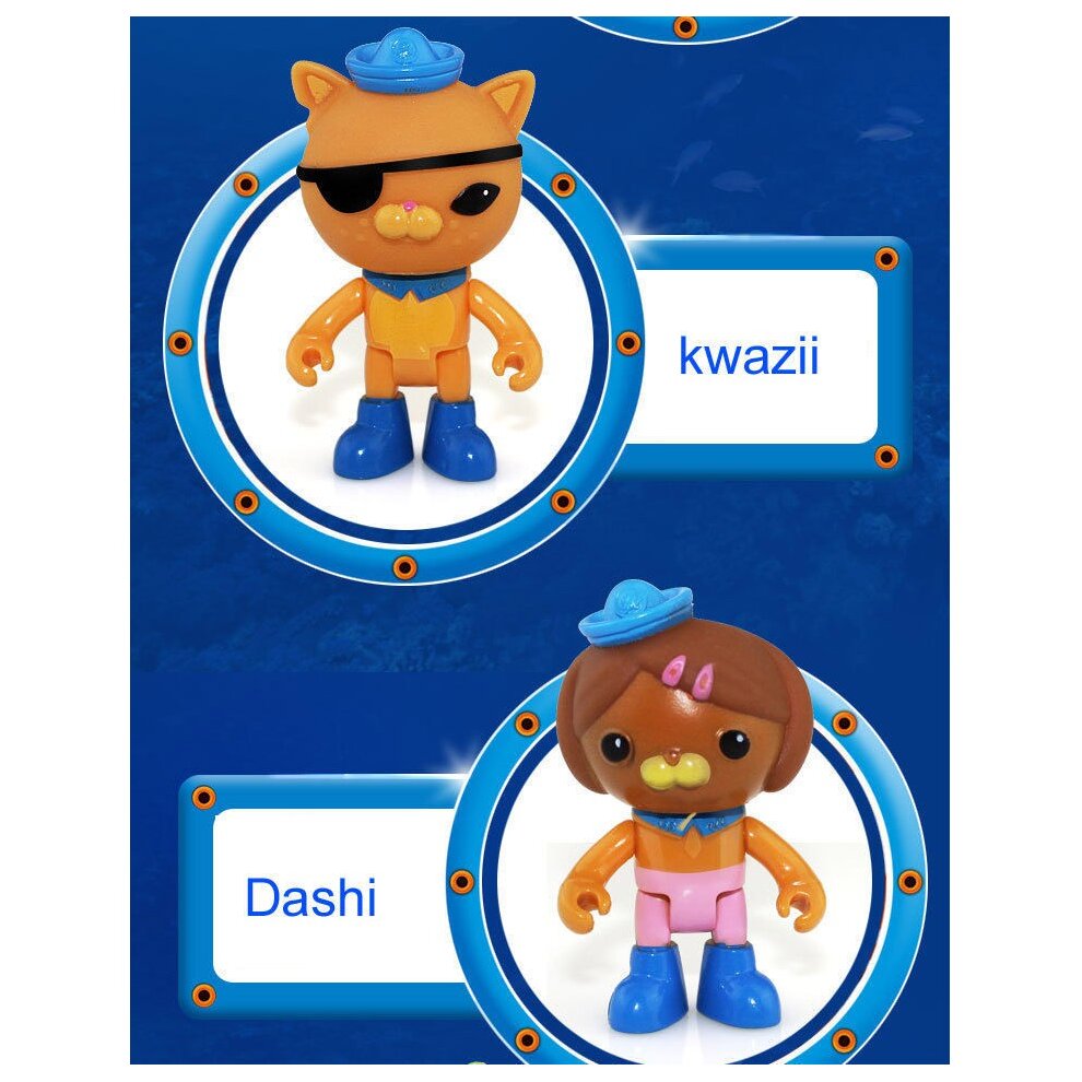 8pcs The Octonauts Action Figures Toys Captain Barnacles Medic Peso Kids Gifts