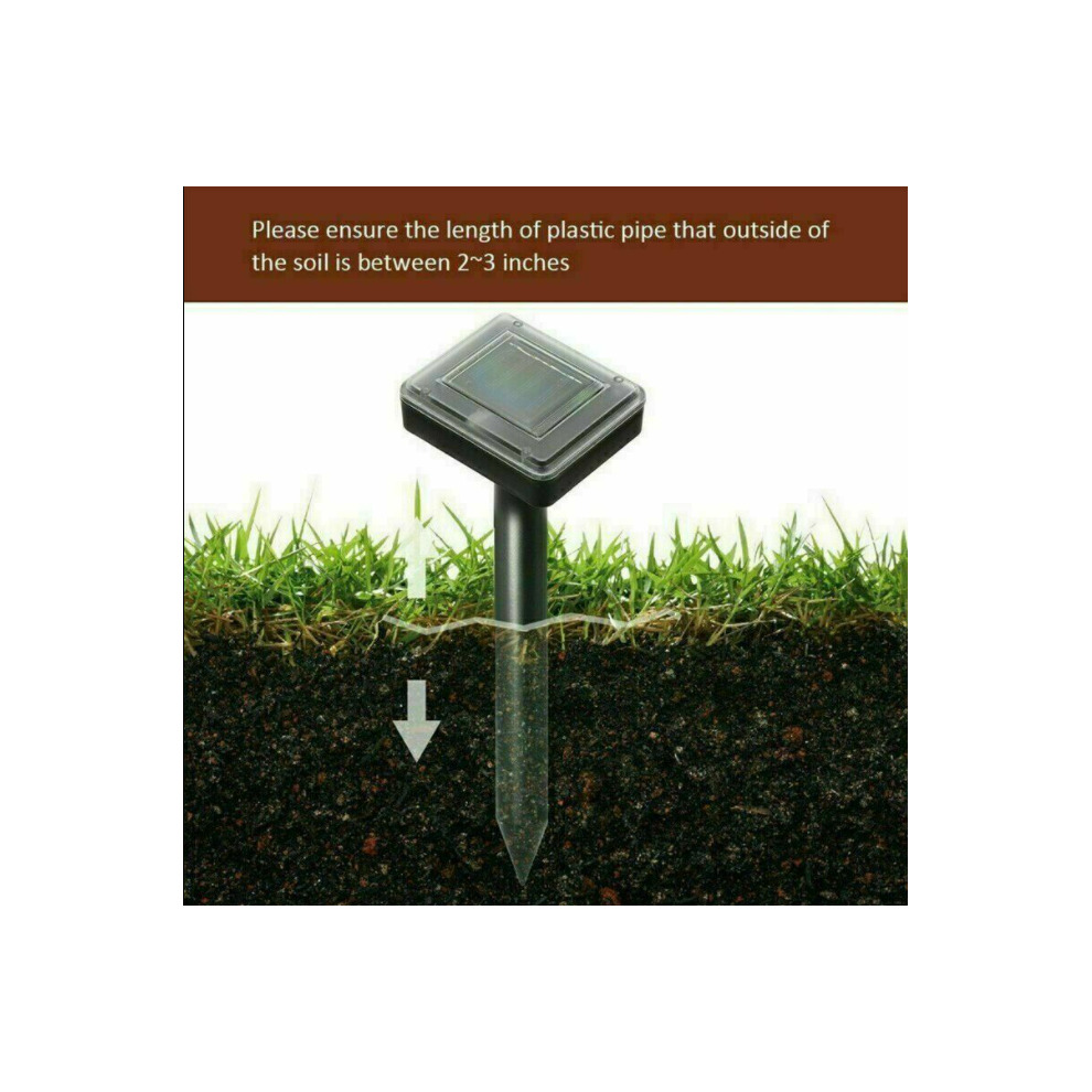 2X Solar Power Ultrasonic Pest Animal Repeller Pet Scarer Control