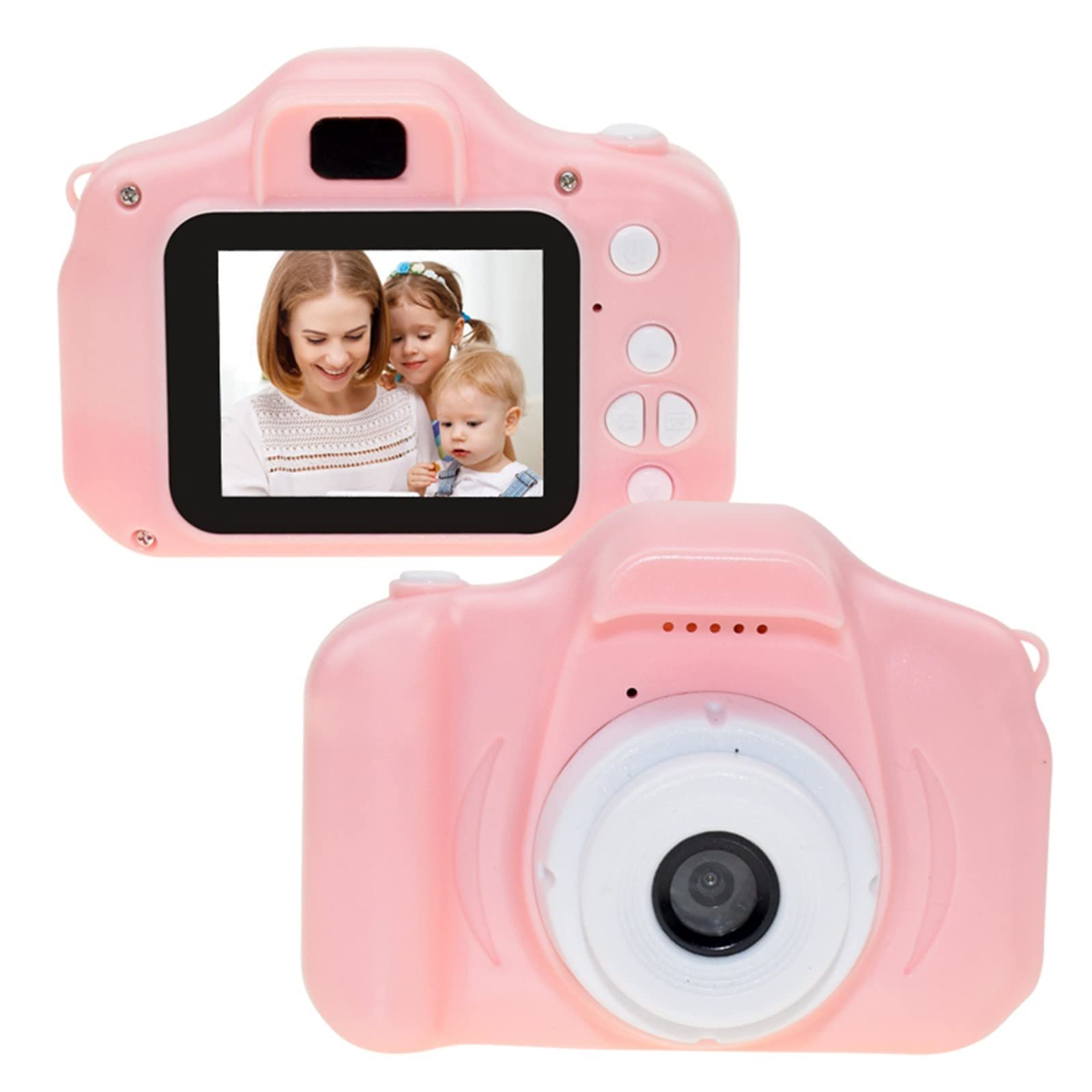(Blue) Digital Camera Child Cartoon Outdoor Camera Children Camcorder Shockproof with 2 Inch 1080P HD Screen and 32GB SD Card Birthday Christmas Toy Gift for Kids Girls and Boys