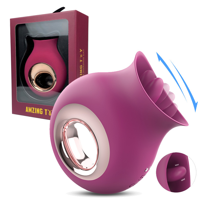 Sucking Licking Clit Stimulator Clitoral Vibrating Massager G-Spot Dildo Vibrator Masturbator Waterproof Adult Toys Tongue Oral Sex Toys for Female