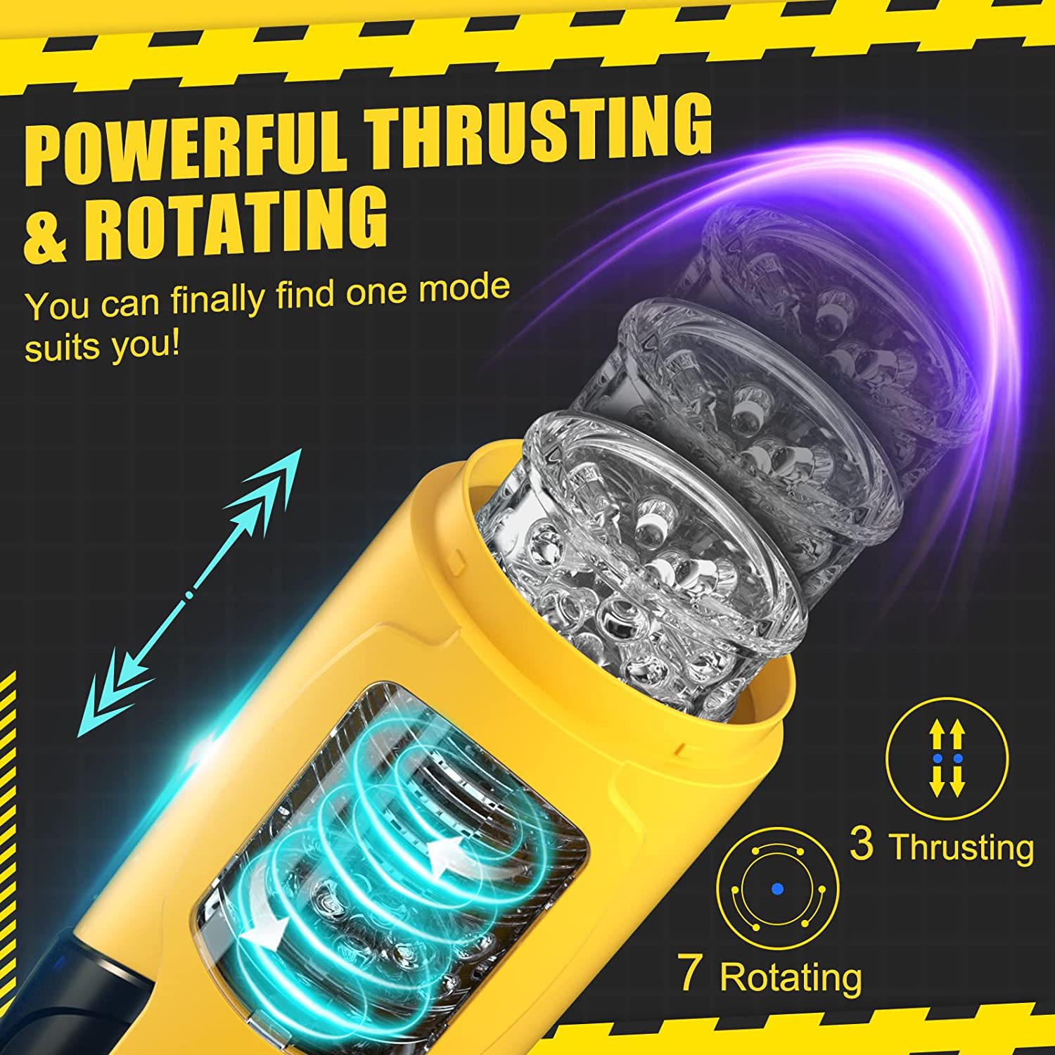 (Red) Automatic Male Masturbator Cup Adult Oral Pocket Pussy Sex Toys for Men Electric Masturberbate Stroker Toy Masturbation Adult Toys for Penis Stimulation with Vagina textured 7 Rotating 3 Vibrating Modes