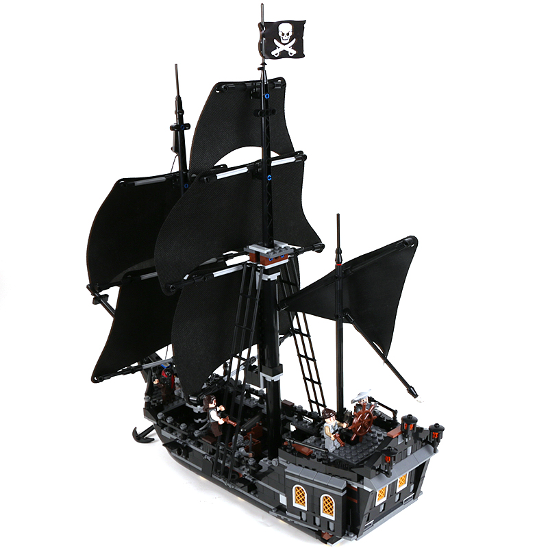 Pirates The Black Pearl Model Ship Building Blocks Bricks Compatible 4184 16006 Kids Birthday Christmas Toys Gifts No Box