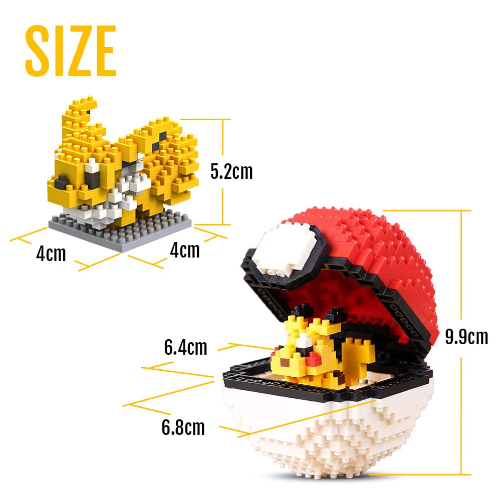 Pichu-Balls for Children Fun Toy Game Gift with Gift Box Building Blocks