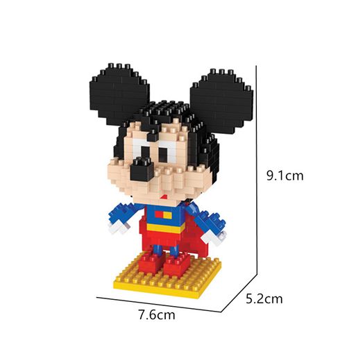 Disney Mickey Micro Building Blocks Anime Figures DIY Educational Toys for Children