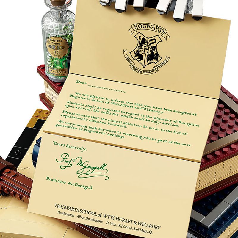 Harry Potter Hedwig The Owl Figure With Letter Collectible Toy Building Blocks Wizarding World Gift