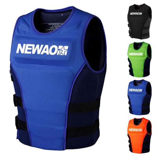 Life Jackets Adult Kids Life Vest Neoprene Buoyancy Aid Vest Swim Ski Sailing Vest Adults Floatation Foam For Rescue Wakeboard Drifting Wakeboard Fishing Outdoor Floating Swimming Water Ski Safety Side Zip Closure