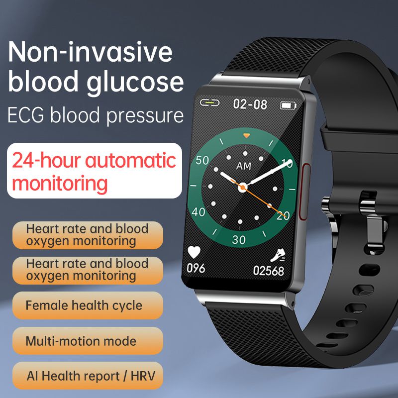 1.57-inch New ECG Blood Glucose Blood Oxygen Heart Rate Temperature Monitoring Multi Sport Mode Men Womens Smart Watch