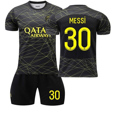 22-23 Paris Messi No. 30 Football Kits Jersey Adult Kids Training T-shirt Suit
