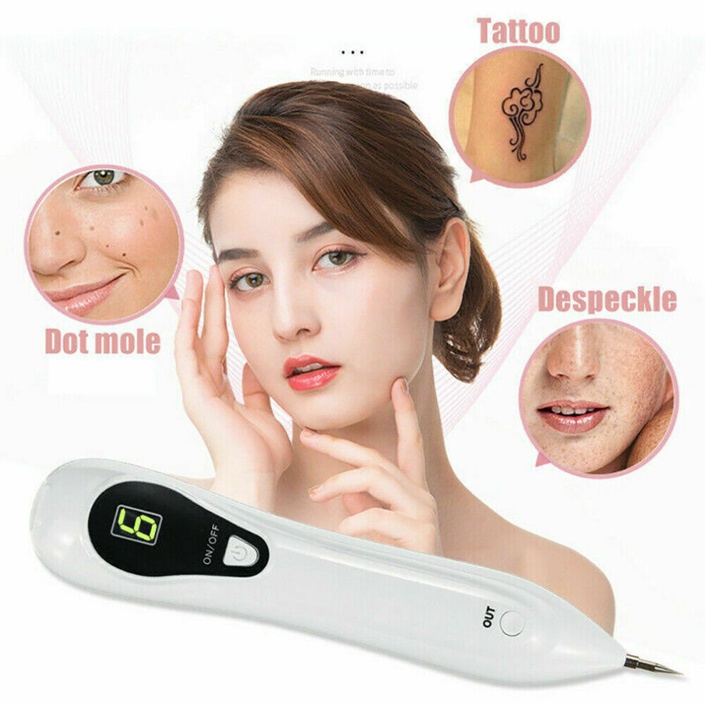 LCD Laser Skin Tag Remover Plasma Pen Mole Wart Freckle Tattoo Facial Dark Spot Removal Machine