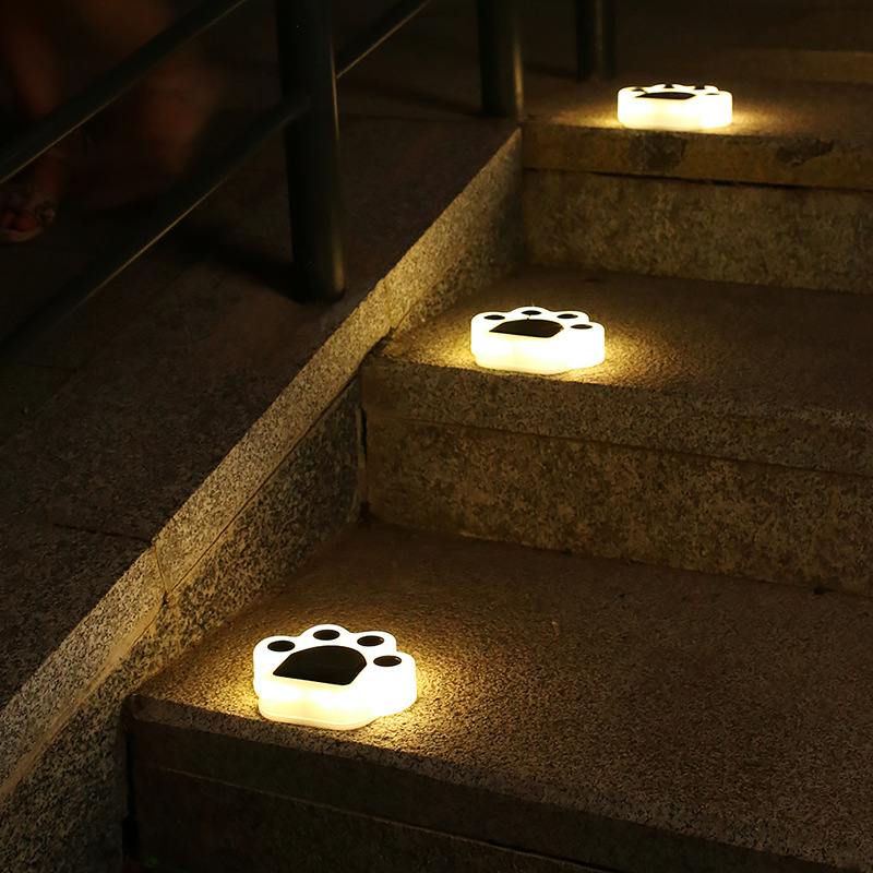4pcs Cat Solar Ground Lights Outdoor Waterproof, Landscape Lighting Inground Solar Lights for Lawn Patio Deck Driveway Sidewalk