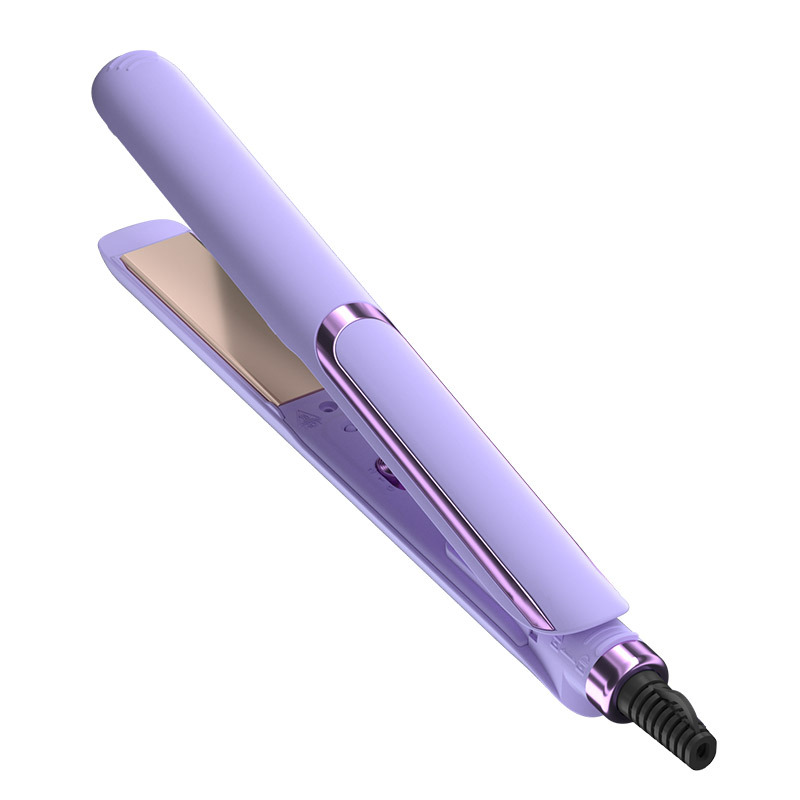 (Green) Mini Salon Ceramic Travel Hair Straightener Multi Voltage Dynamic Hair Styling Devices Portable  Mini Comb