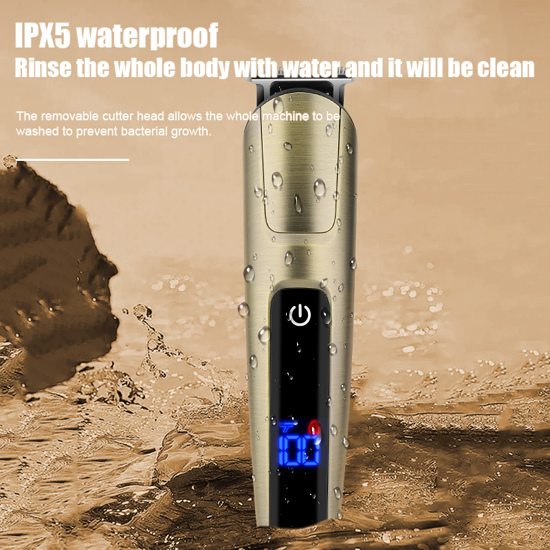 Hair Clippers Men Professional Electric Beard Trimmer Cordless Electric Self Hair Clippers with LCD Screen Razor Shavers Rechargeable  Gifts for Mens