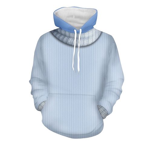 Kids Adults Inside Out 2 SADNESS Costume 3D Hoodies Sweatshirt Pullover Top Unisex
