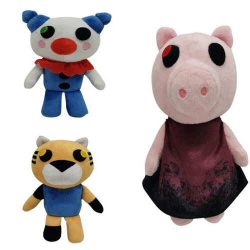 3PCS/SET PIGGY Plush Stuffed Toy Roblox Teddy Doll Kids UK XMAS