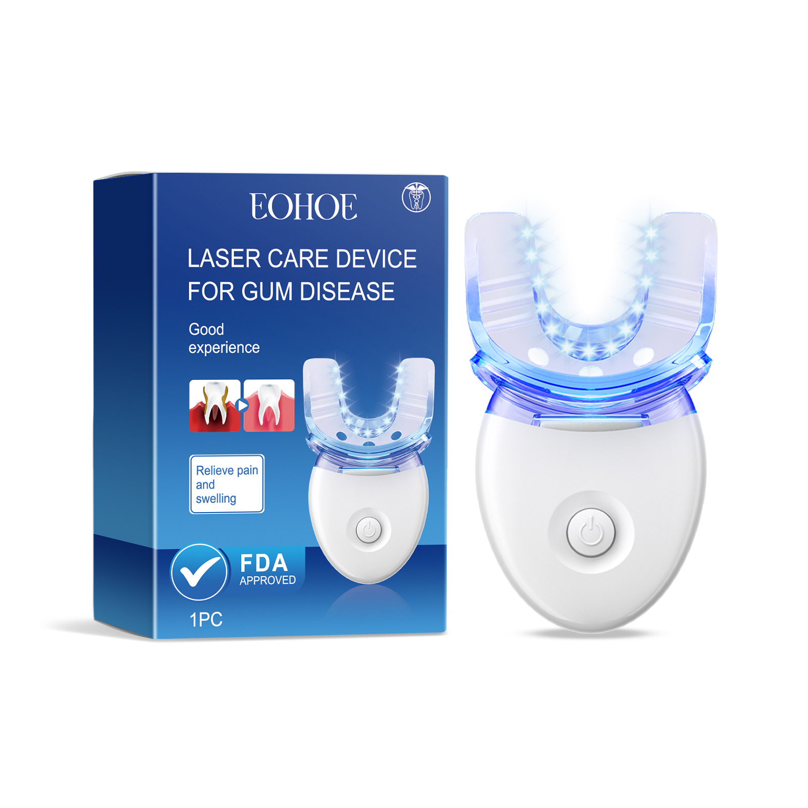 Teeth Whitening Kit Teeth Whitener Dental Care Device Home Dental Tools for Achieving a Bright White Smile Portable