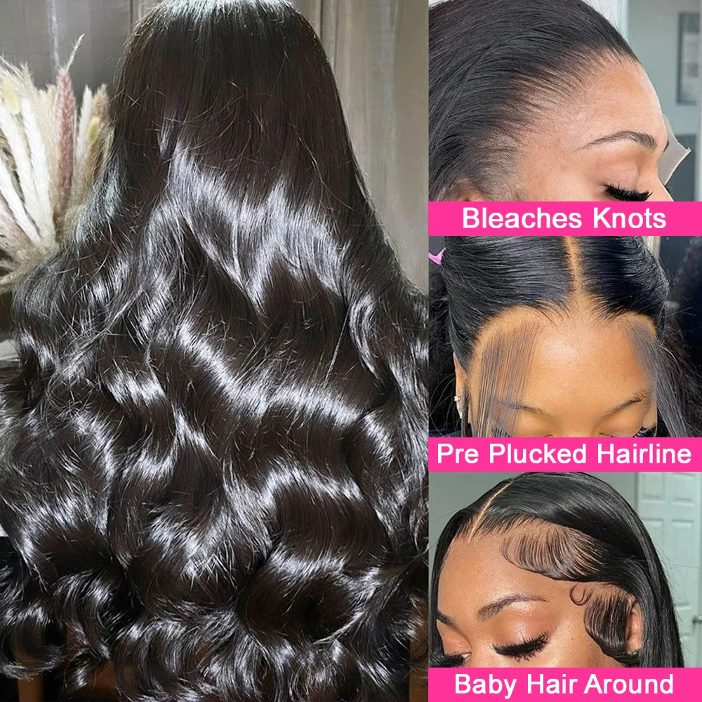 (13x4 Lace Wig 10inches) 200 Percent Body Wave Human Hair Wigs 13x6 13x4 Hd Lace Frontal Wig Pre Plucked Black Wig For Women Brazilian Wigs Remy Hair