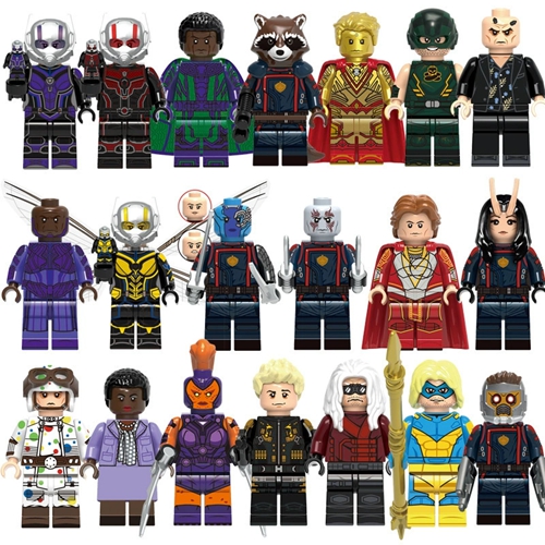 20 Pcs a Set Marvel Ant Man Blocks Bricks Black Widow For Toys Gifts Captain Marvel Mini Action Figures Children Building Blocks For Party