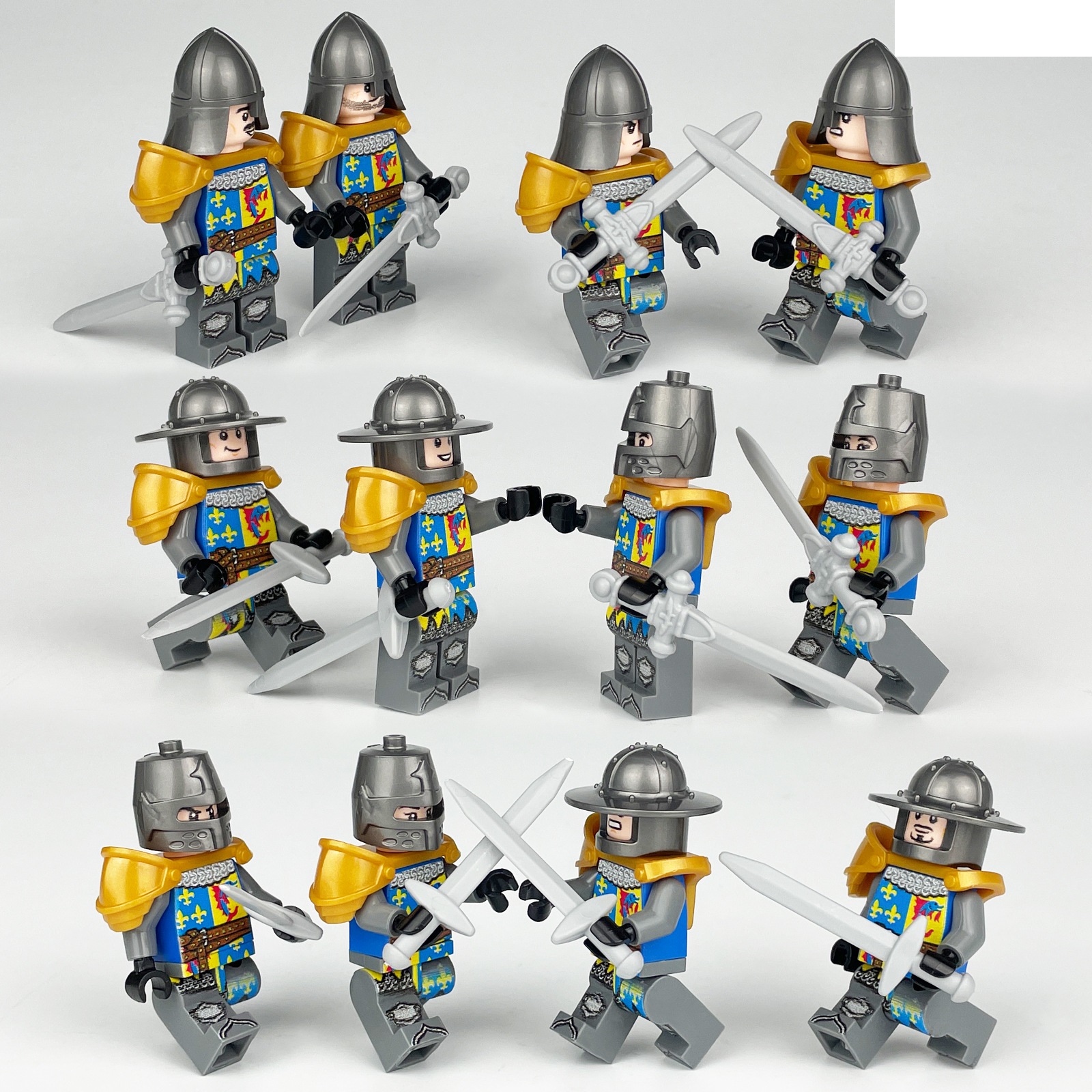 Medieval Soldiers Special Forces Minifigure Building Blocks Toy Soldiers Army Toys Set for War Games and Educational Play