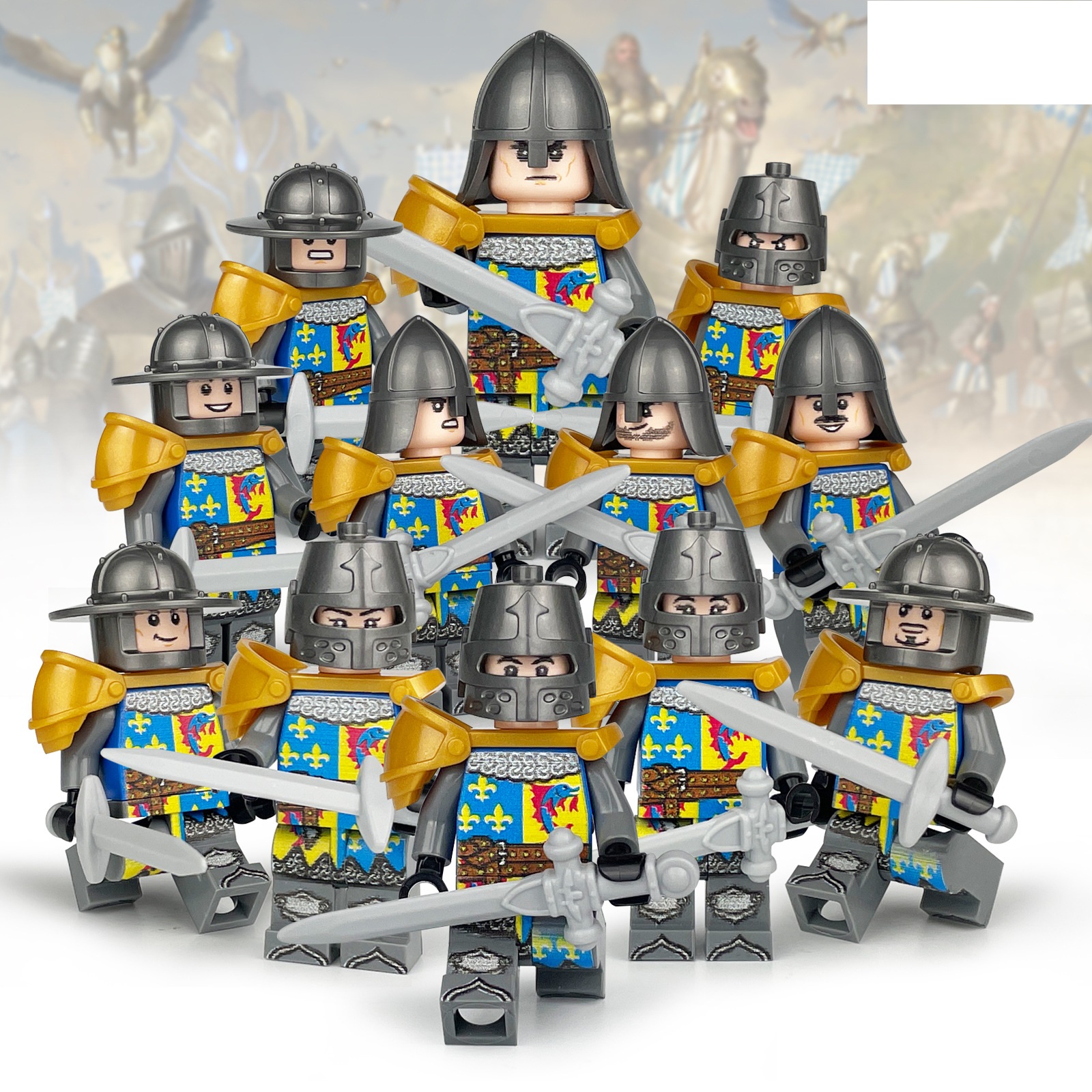 Medieval Soldiers Special Forces Minifigure Building Blocks Toy Soldiers Army Toys Set for War Games and Educational Play