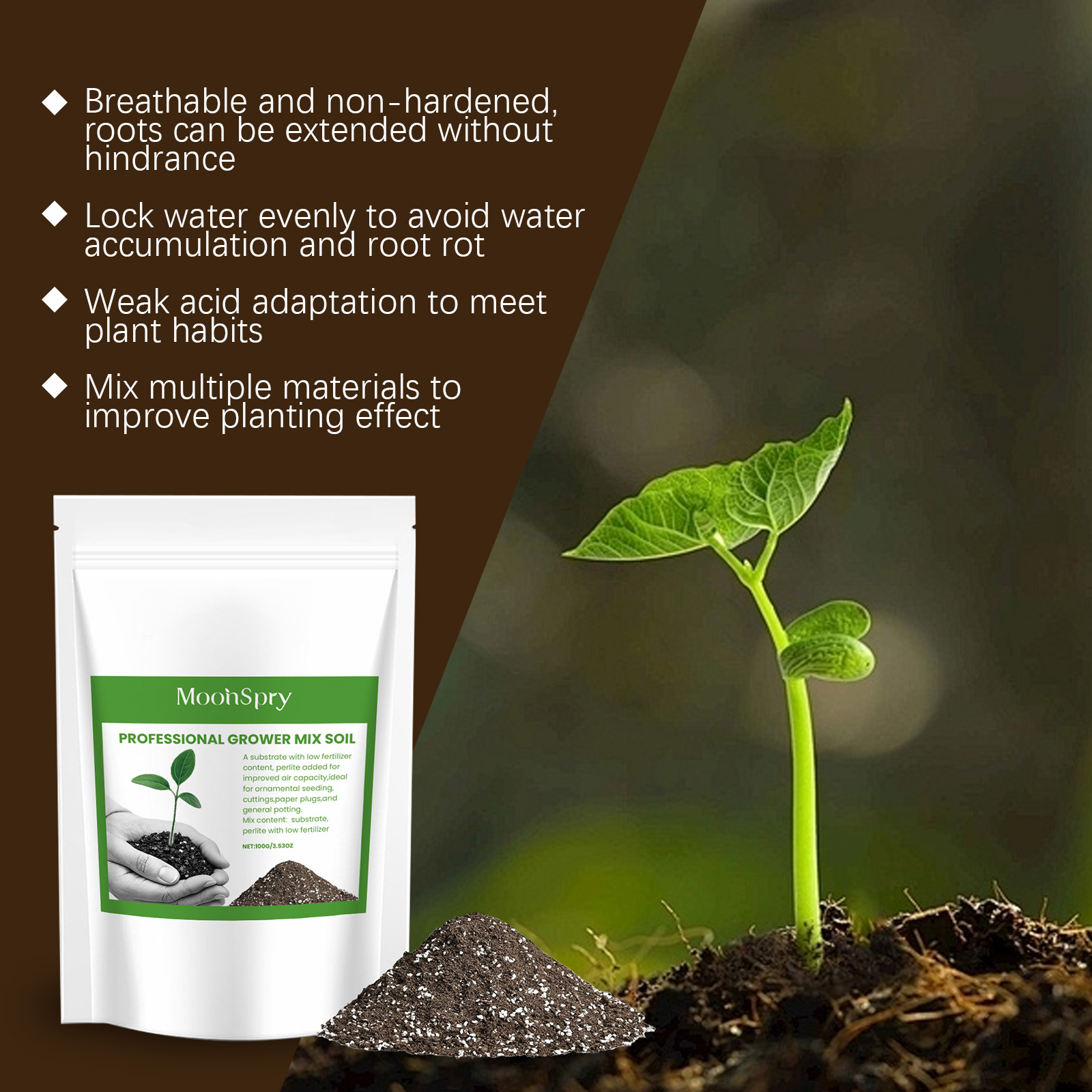 Succulent Cactus Potting Soil Mix All Purpose Garden Potting Mix For Indoor Outdoor Quick Drain Hair Spray Color Temporary ﻿
