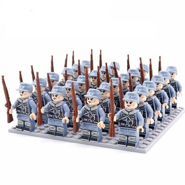 Army Mini Figures Multinational Soldiers Building Blocks Inspire Creativity Gift for Kids Strategy Game Collectible Series