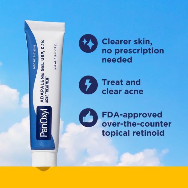 PanOxyl Face and Body Bundle Acne Foaming Wash Benzoyl Peroxide 10 Percent Acne Treatment Bar 10 Percent Benzoyl Peroxide Adapalene 0.1 Percent Leave-On Gel