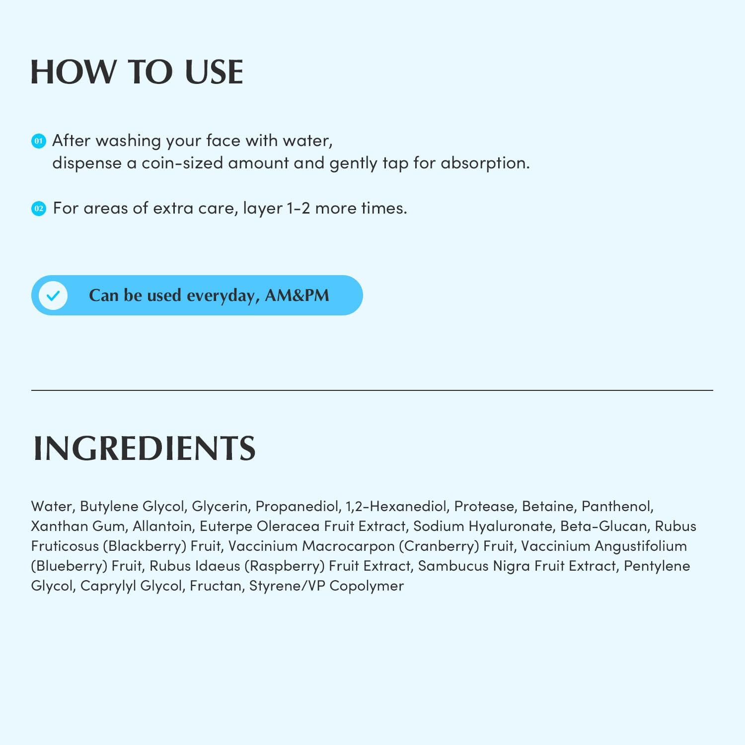 EQQUALBERRY Swimming Pool Toner Korean Toner For Daily Moisture Exfoliating Deep Hydration With Natural Enzyme Protease Hyaluronic Acid For Sensitive Skin 300ml