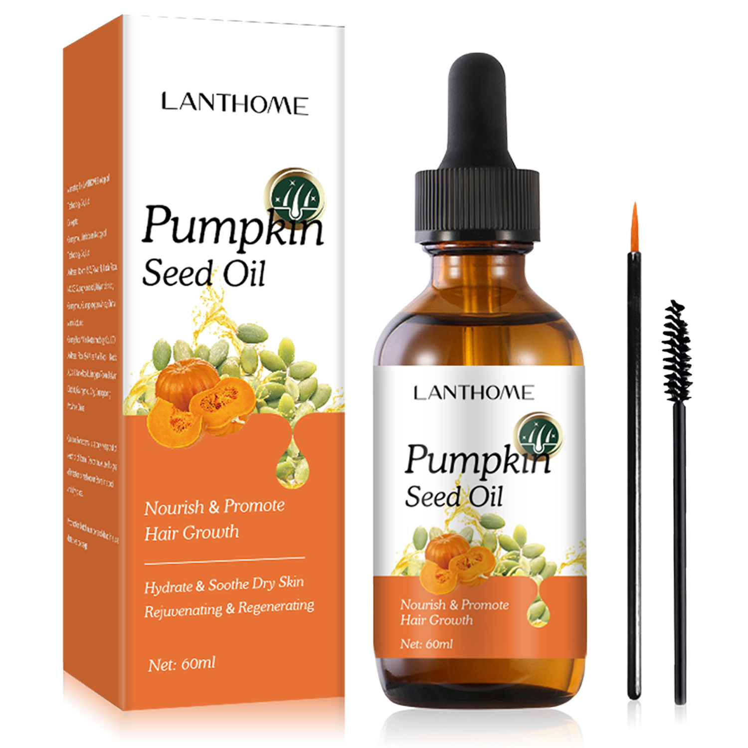 Pumpkin Seed Hair Oil For Nourishing Conditioning And Smoothing Dry Damaged Hair Daily Scalp And Strand Treatment 60ml