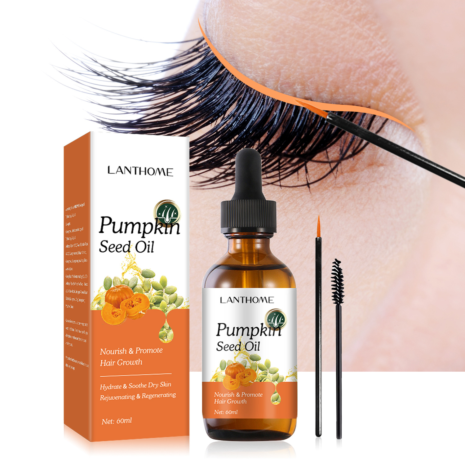 Pumpkin Seed Hair Oil For Nourishing Conditioning And Smoothing Dry Damaged Hair Daily Scalp And Strand Treatment 60ml