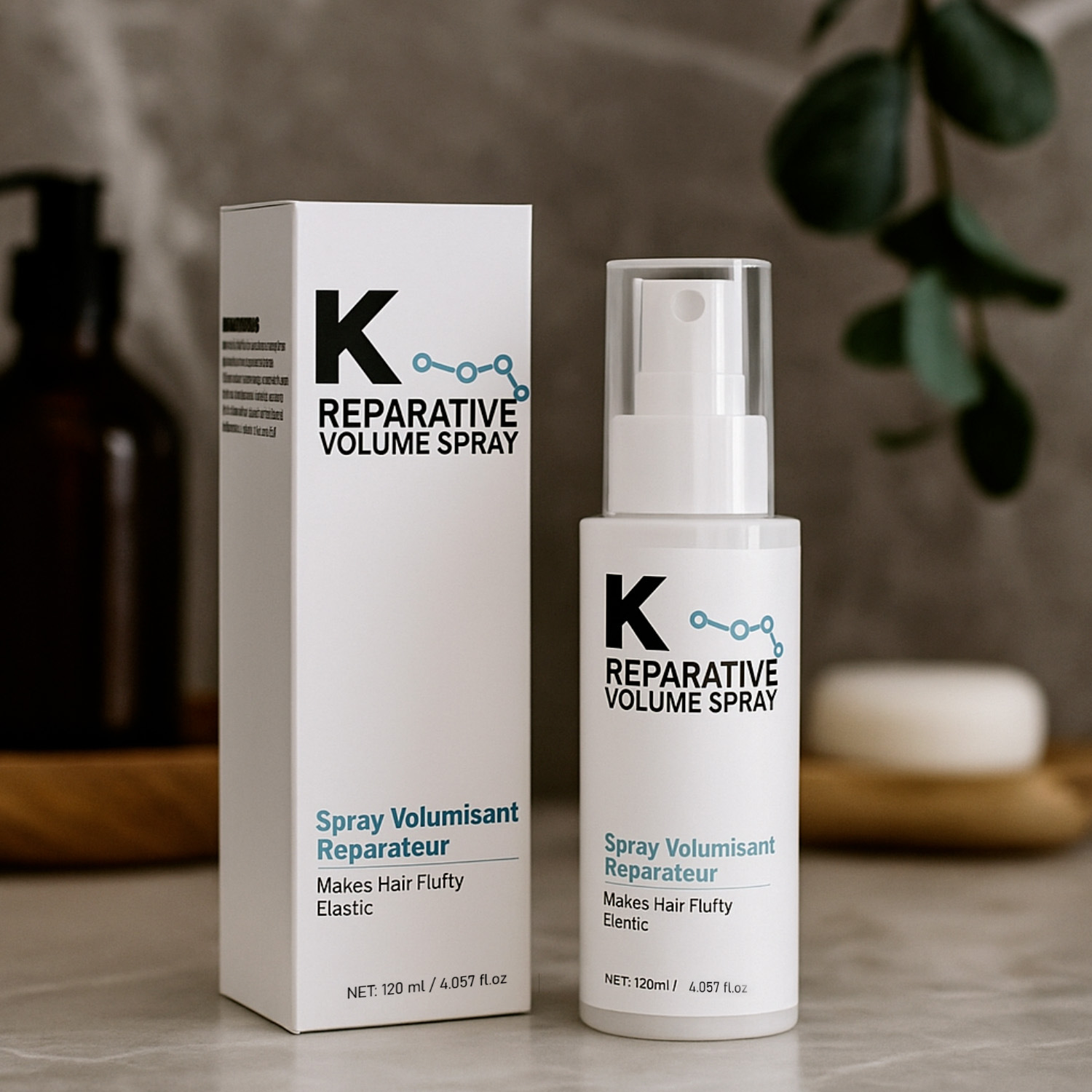 Repairing Volumizing Spray For Dry Flat Hair Scalp Nourishing Daily Hair Care And Styling 120ml