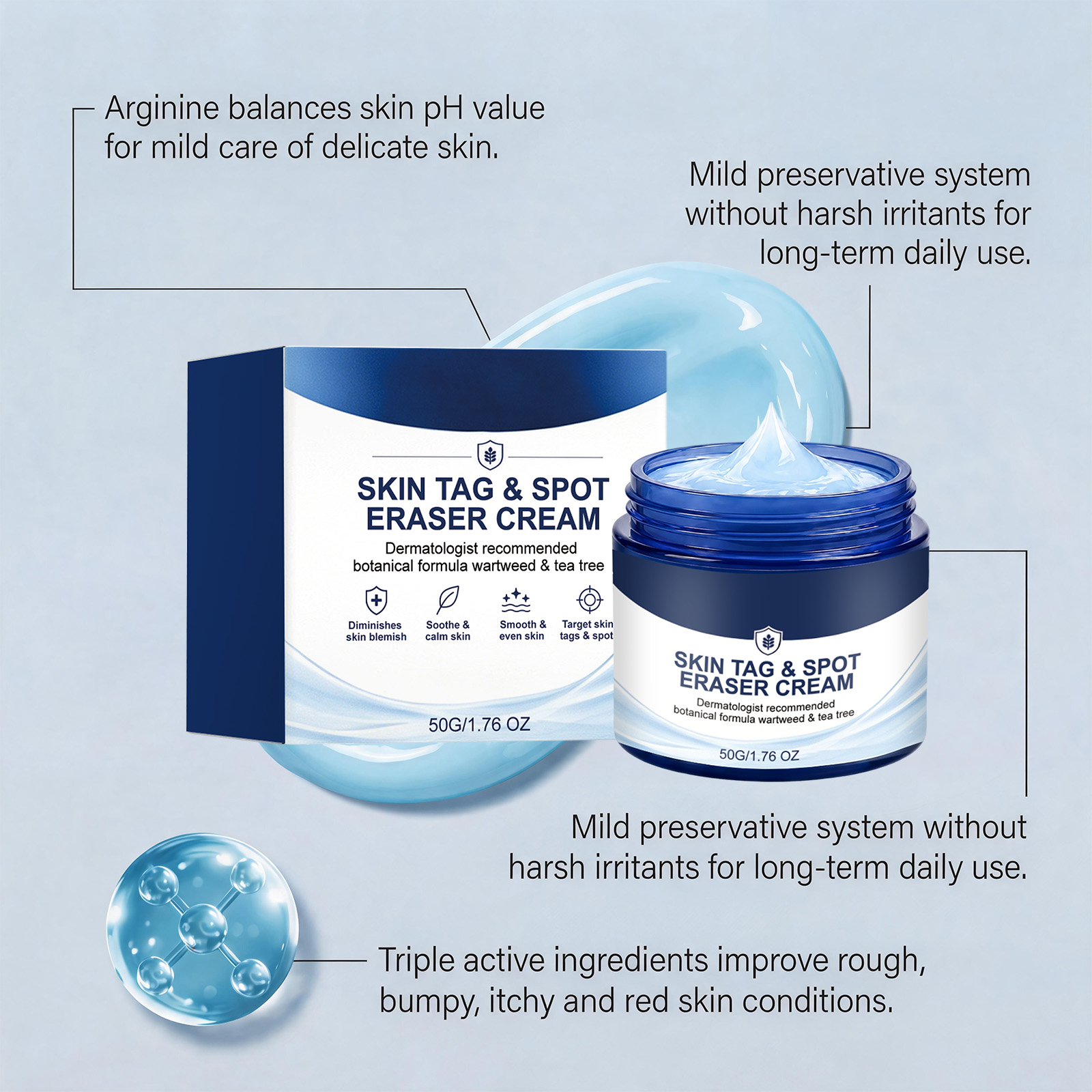 Skin Care Moisturizing Cream Mild Easy Absorb Protect Delicate Smooth Refreshing Skin Special Point External Nursing Lotion