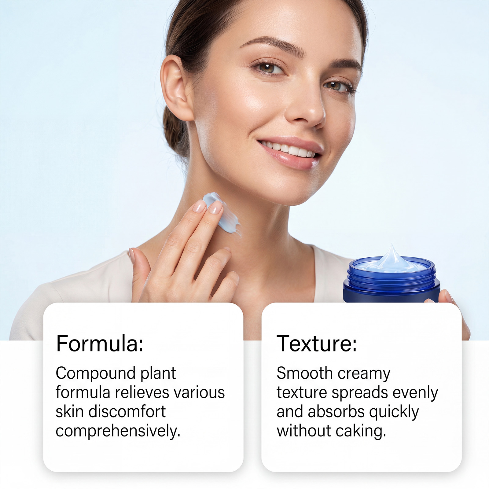 Skin Care Moisturizing Cream Mild Easy Absorb Protect Delicate Smooth Refreshing Skin Special Point External Nursing Lotion