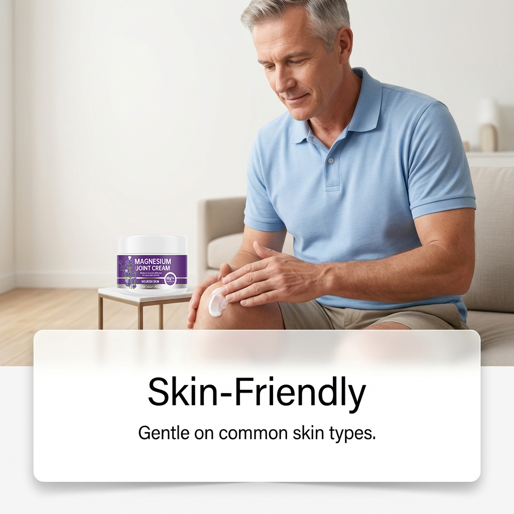 Joint Care Magnesium Cream Gentle Formula Fine Hydrate Fast Absorb Daily Body Knee Apply Care Balm