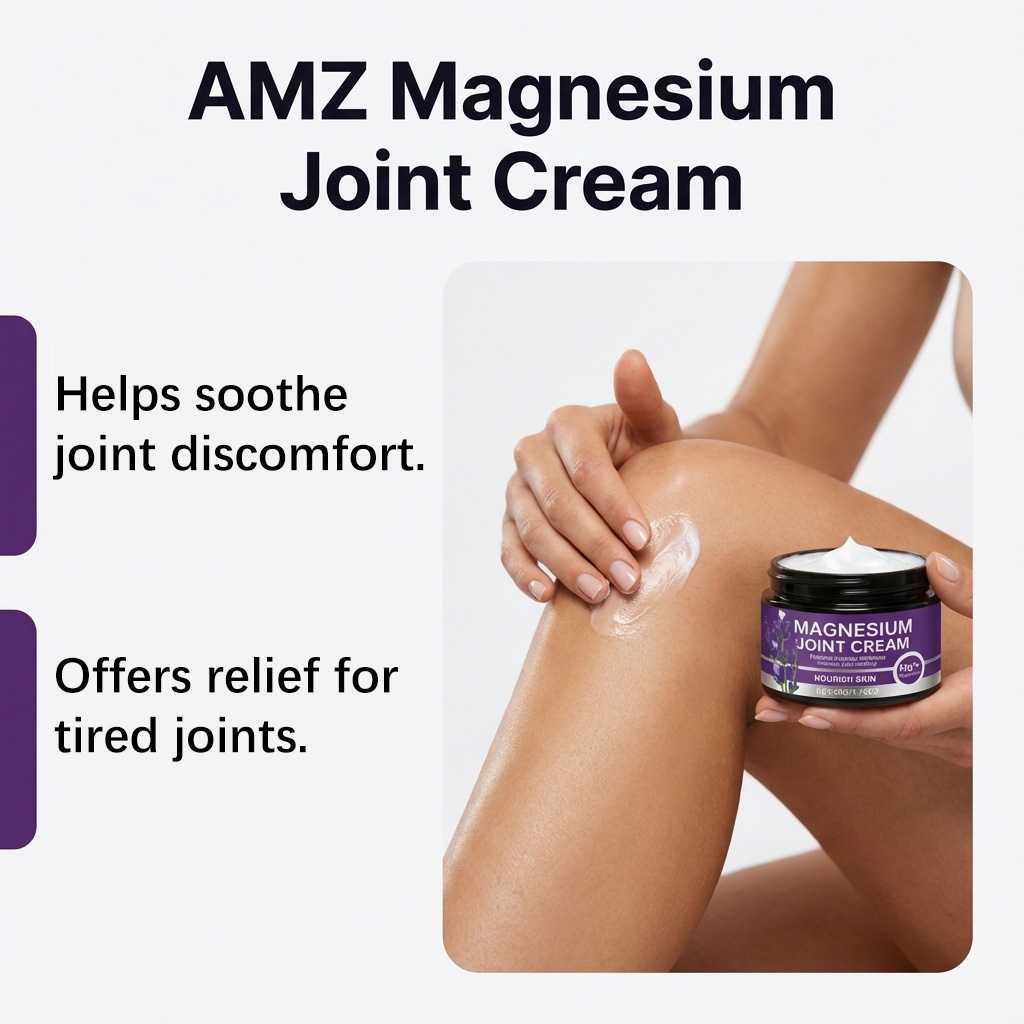 Joint Care Magnesium Cream Gentle Formula Fine Hydrate Fast Absorb Daily Body Knee Apply Care Balm