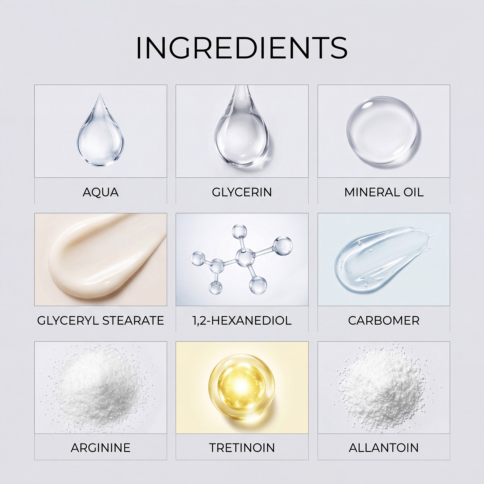 Tretinoin Care Cream Cleanses Hydrates Skin Soft Smooth Even Tone Fast Absorb Daily Skin Treatment