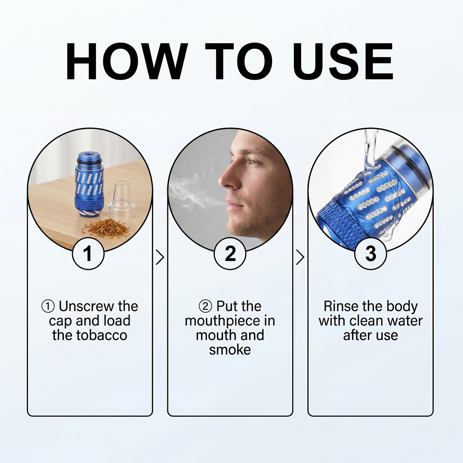 Cigarette Pipe Daily Creative Portable Mini Exquisite Plastic Straight Tube Smoking Tool Accessory Small Light Practical Simple Fine Neat