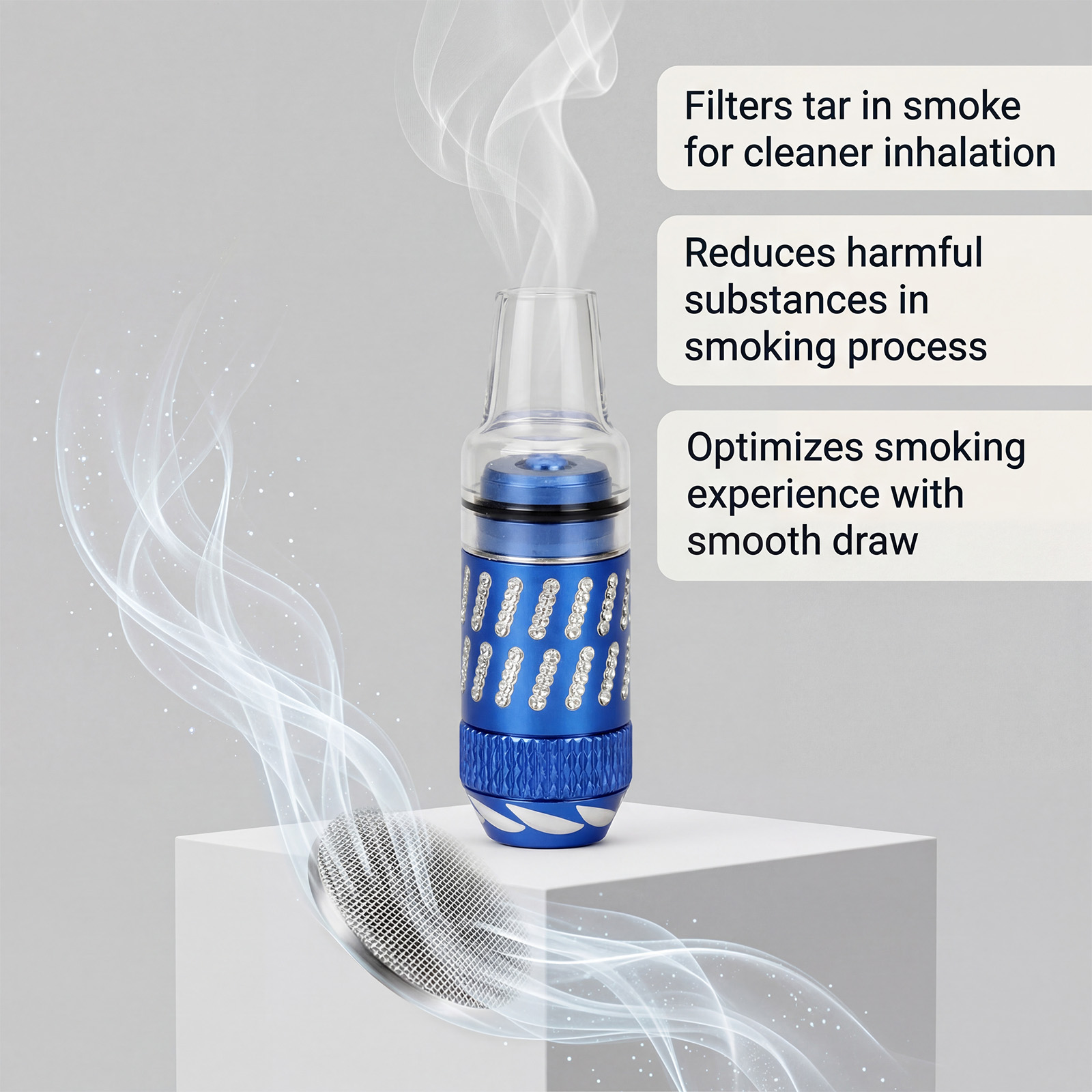 Cigarette Pipe Daily Creative Portable Mini Exquisite Plastic Straight Tube Smoking Tool Accessory Small Light Practical Simple Fine Neat