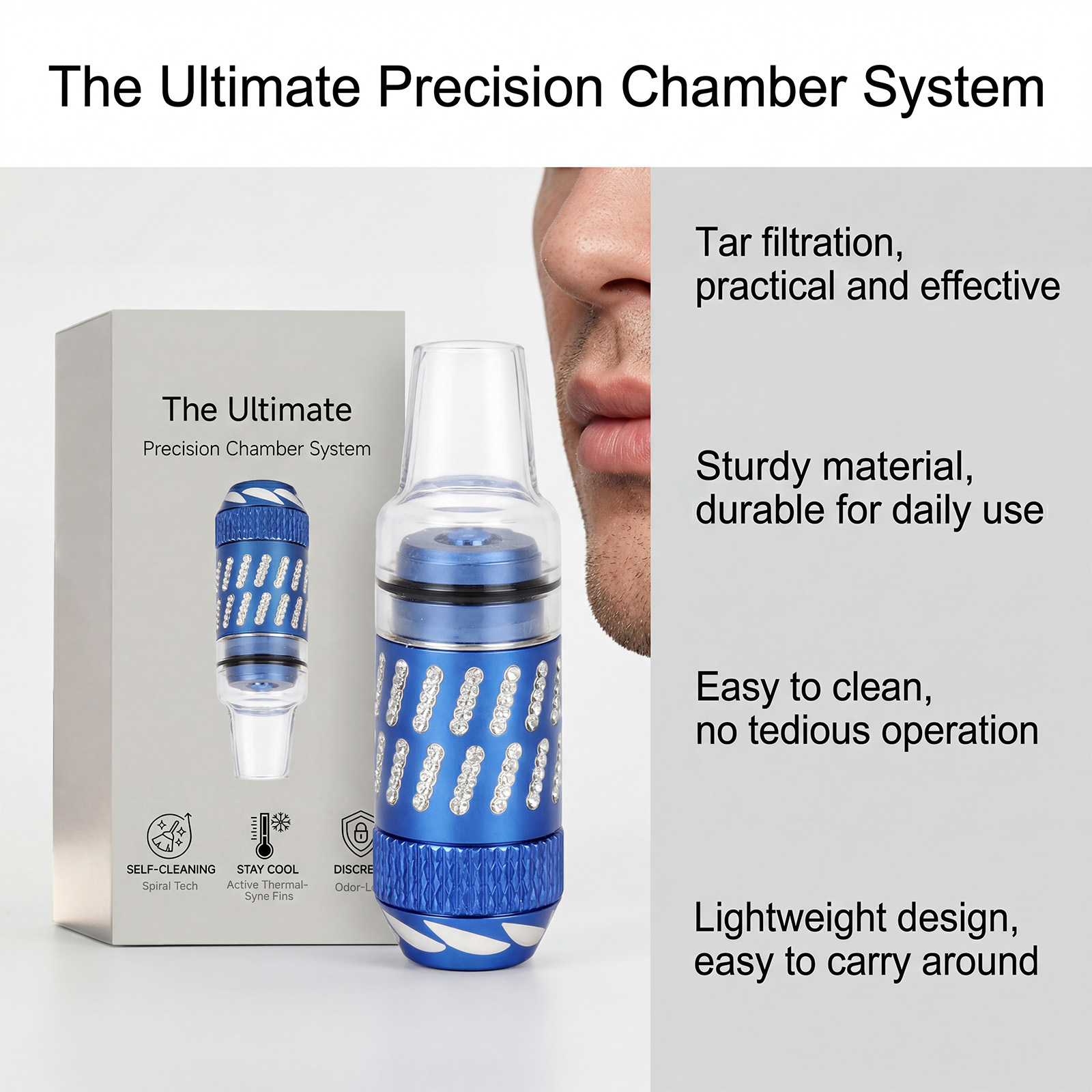 Cigarette Pipe Daily Creative Portable Mini Exquisite Plastic Straight Tube Smoking Tool Accessory Small Light Practical Simple Fine Neat