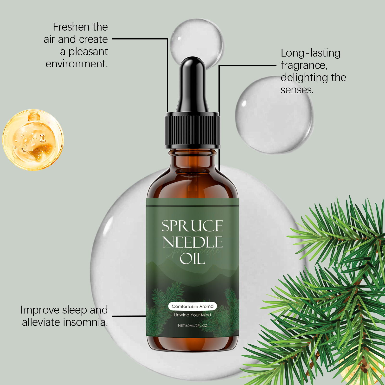 Aroma Essential Oil Fragrance Scent Natural Mild Nourishing Long Lasting Essence Daily Bath Massage