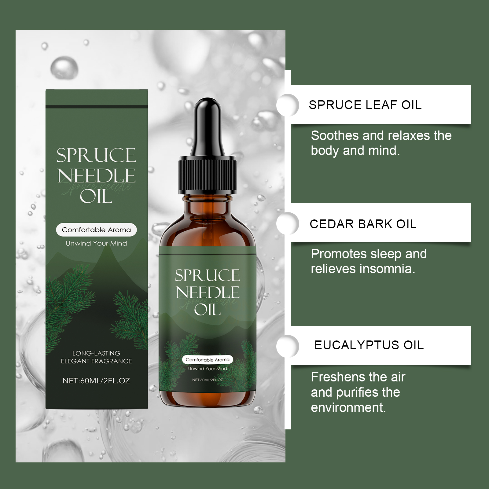 Aroma Essential Oil Fragrance Scent Natural Mild Nourishing Long Lasting Essence Daily Bath Massage